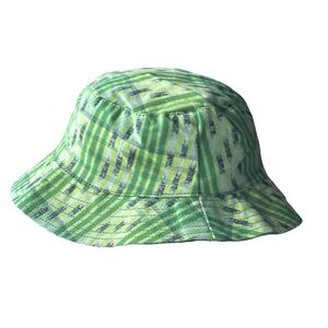 Aerie Unisex Green & Blue Cotton Reversible Bucket Hat NWT